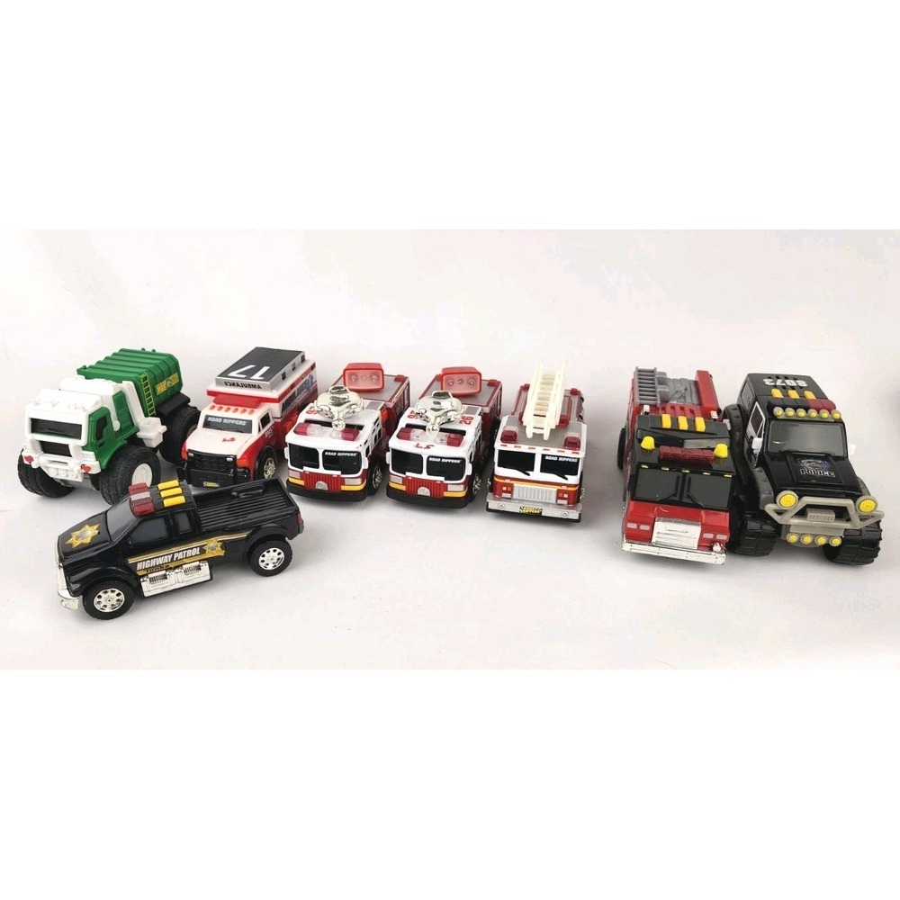 Lot TONKA Fire Trucks And Emergency Vehicles Police Car Garbage First Responders